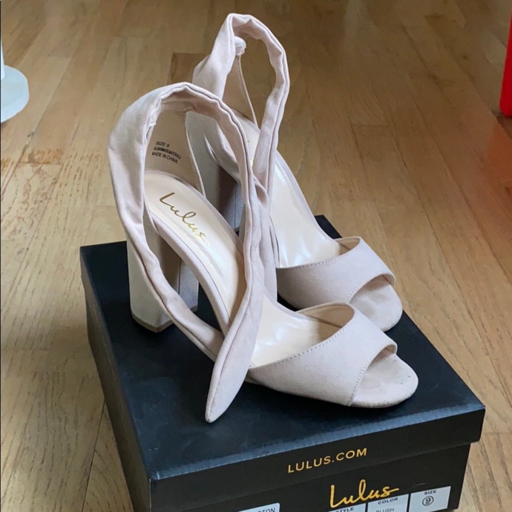 Lulus Blush Pink Suede Covington Heels